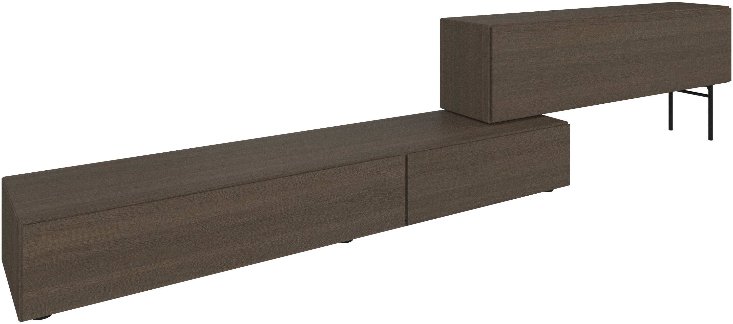 ボーコンセプト ルガーノ　壁面収納 Lugano 壁面キャビネット （フリップアップ式ドア付き） | Wall system